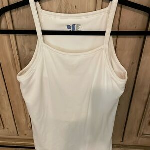Shebird tank with built in bra white Sz 6